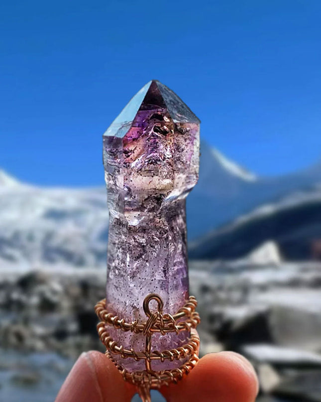Spiritual Energy Super 7 Amethyst Pendants