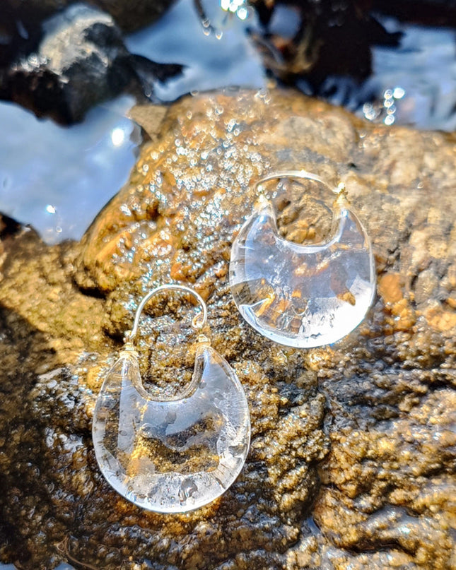 Crystal Clear Harmony Earrings | Purity, Balance, and Spiritual Harmony with White Crystal
