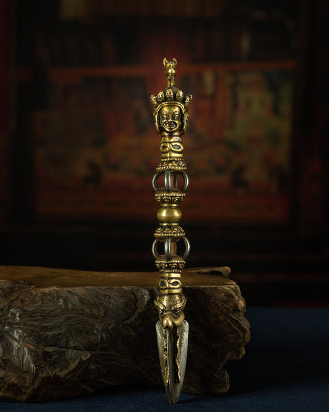 Three-Faced Vajra Protector for Spiritual Empowerment