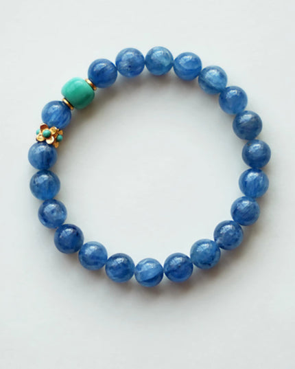 Guardian of Serenity Kyanite and Turquoise Bracelet