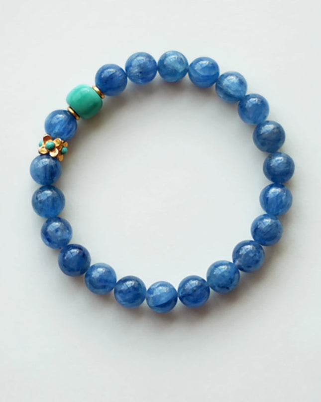 Guardian of Serenity Kyanite and Turquoise Bracelet