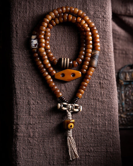 Kailash Energy Guardian Blessings Yak Bone Necklace