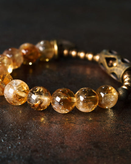 Solar Fortune Citrine Bracelet – Radiate Wealth & Energy