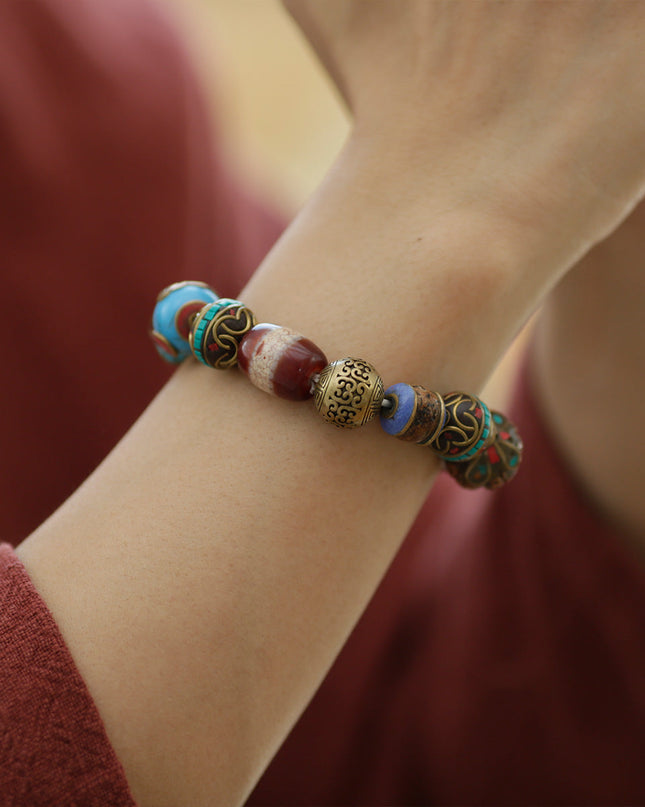 Healing Grace Medicine Buddha Dzi Bracelet