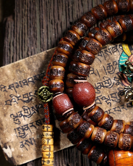 Kailash Energy Sacred Protector Silver and Brass Mala 108 Mala Beads