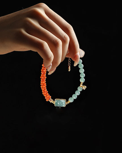 Jade Serenity and Fortune Bracelet