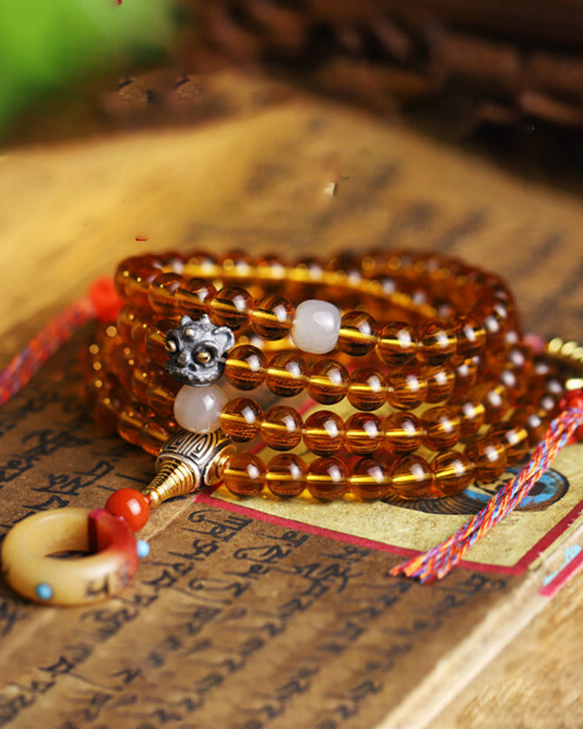 Kailash Energy 108 Beads Prosperity Mala Necklace
