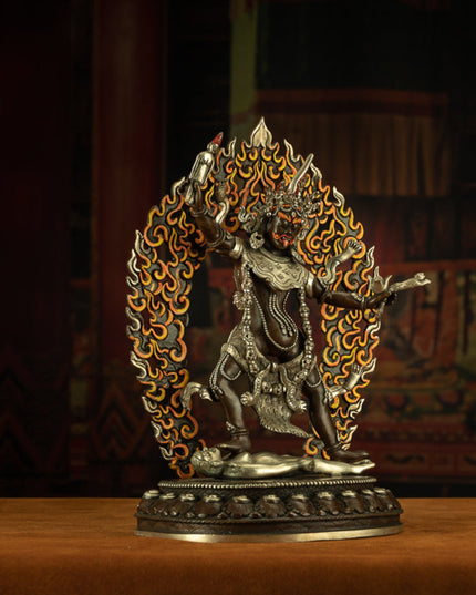 Fierce Protector Goddess Bronze Statue