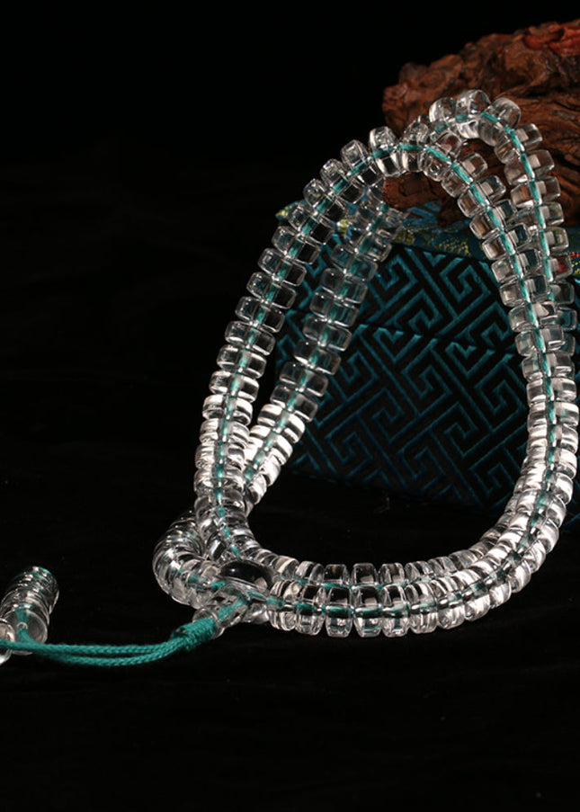 Vital Essence Clear Quartz Mala – Healing & Energy Bracelet