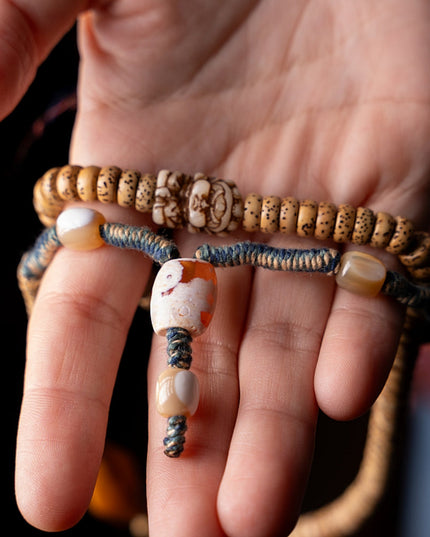 Kailash Energy Blessing Guardian Bodhi 108 Mala Beads