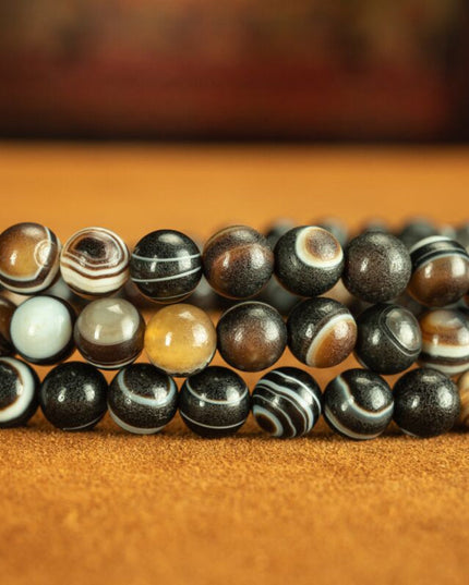 Himalayan Eye of the Buddha 108 Beads Mala Necklace for Spiritual Healing