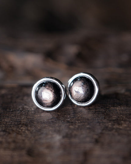 Golden Fortune Sunstone Earrings – Handmade Sterling Silver
