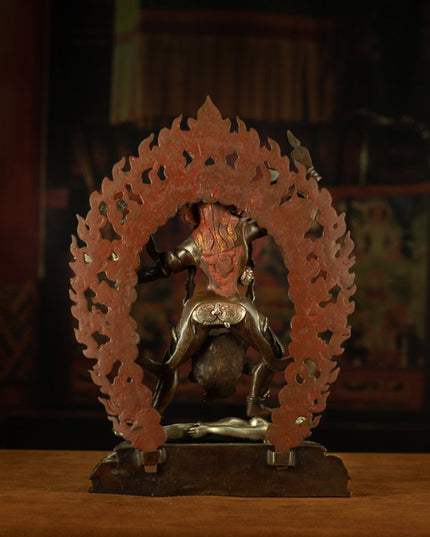 Fierce Protector Goddess Bronze Statue