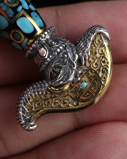 【Unique Item】Rotating Capricorn Vajra Yue Knife Tianzu Pendant