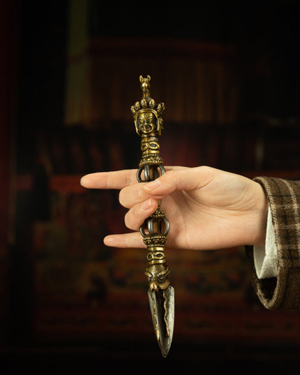 Three-Faced Vajra Protector for Spiritual Empowerment