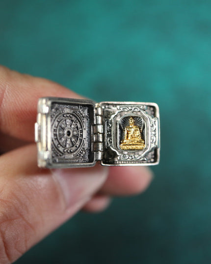 【Unique Item】Gau Box Live Mouth Dzi Beads Ring