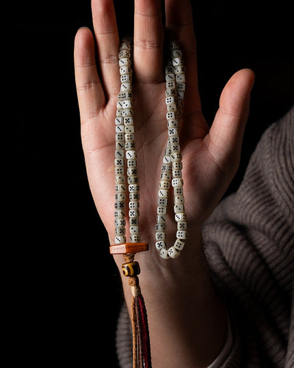 108 Mala Beads Camel Bone & Consume Cow Bones –  Tibetan Fortune Beads