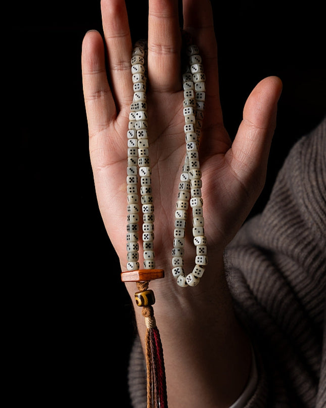 108 Mala Beads Camel Bone & Consume Cow Bones –  Tibetan Fortune Beads