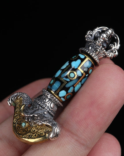 【Unique Item】Rotating Capricorn Vajra Yue Knife Tianzu Pendant