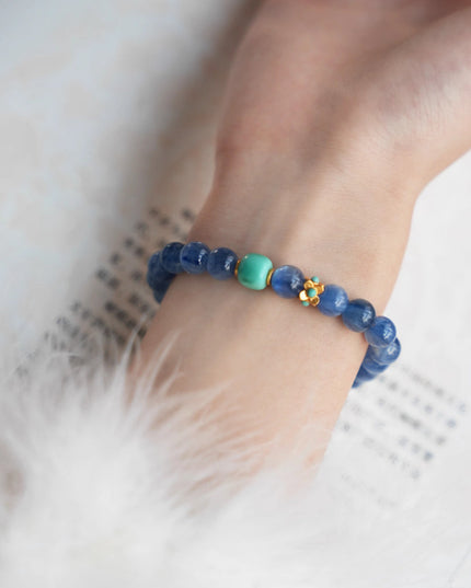Guardian of Serenity Kyanite and Turquoise Bracelet