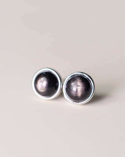 Golden Fortune Sunstone Earrings – Handmade Sterling Silver