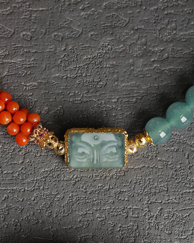 Jade Serenity and Fortune Bracelet