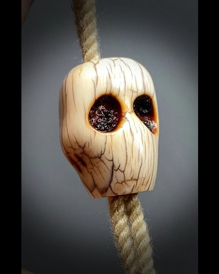 Tibetan Consume Cow Bones Protection Necklace – Handcrafted Spiritual Energy Beads