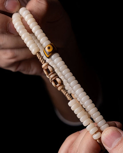 Yak Bone and Agate Success Bracelet | Wealth, Success  Serenity Talisman