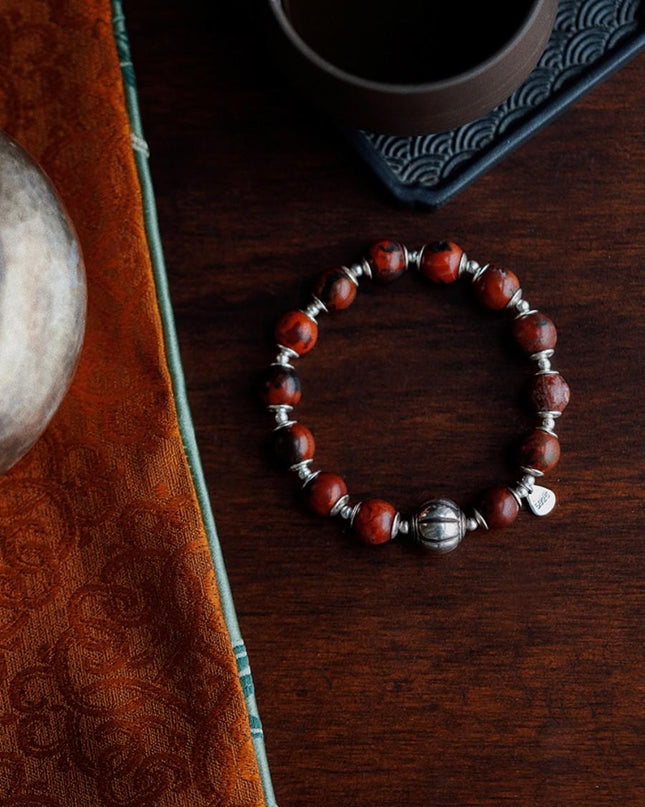 Calm Essence Red Agate Bracelet