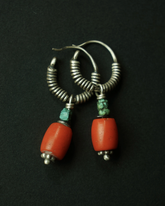 Lucky Energy Turquoise Sterling Silver Earrings