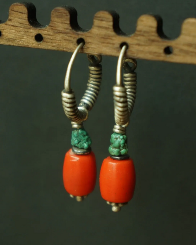 Lucky Energy Turquoise Sterling Silver Earrings