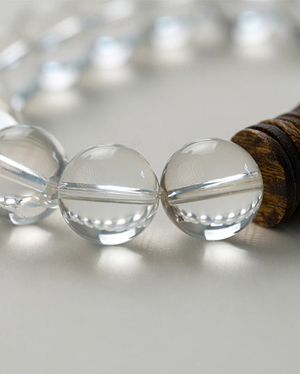 Serenity Quartz & Agarwood Energy Bracelet