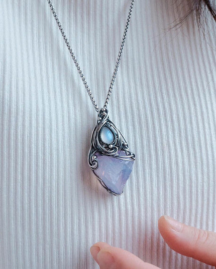 Peace Energy Amethyst Silver Pendants