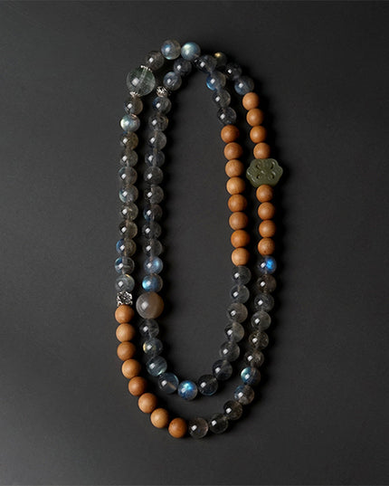 Labradorite and Sandalwood Lucky Energy Bracelet