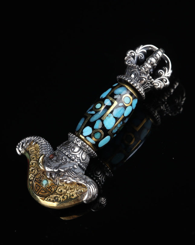 【Unique Item】Rotating Capricorn Vajra Yue Knife Tianzu Pendant