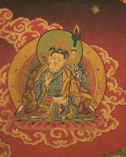 18th Century White Tara old thangka hand-painted Miantang School of Painting