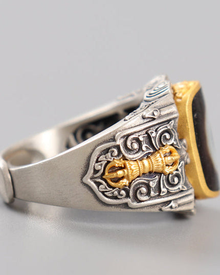 Protective Energy Dzi Tibetan Treasures Rings