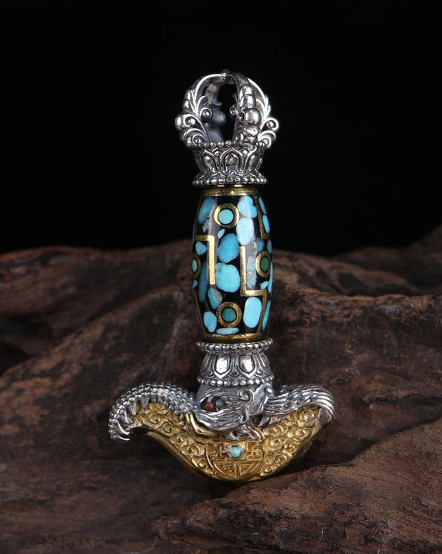 【Unique Item】Rotating Capricorn Vajra Yue Knife Tianzu Pendant