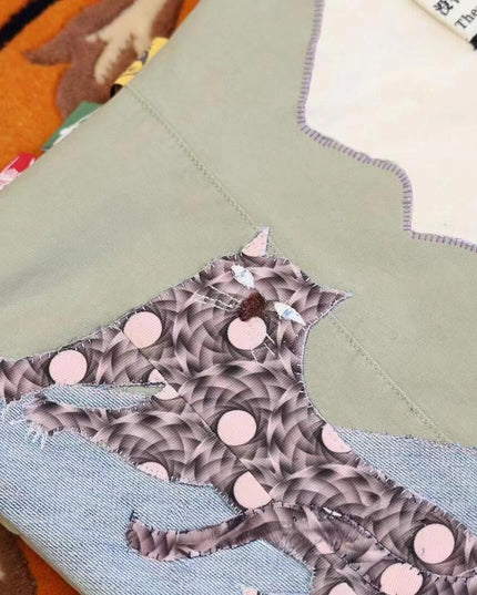 Pika Tote Upcycled Handmade Natural Design