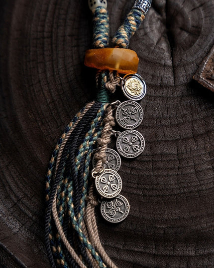 Sacred Guardian 108 Mala Beads Yak Bone Amber and Antler