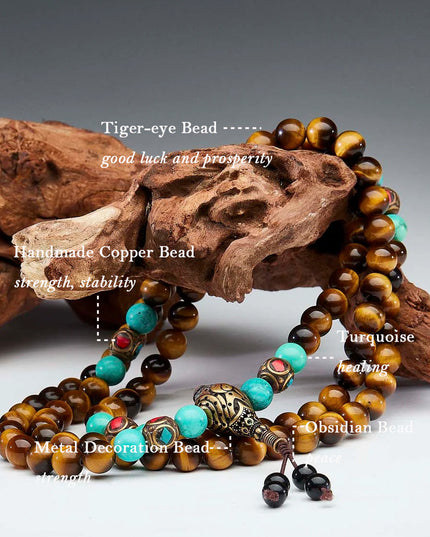 Wealth Energy Tiger's Eye Necklace