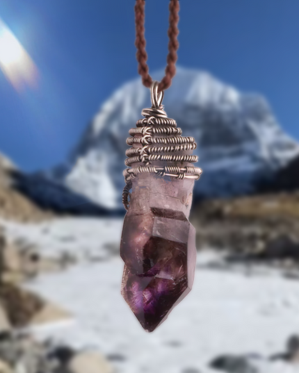 Spiritual Energy Super 7 Amethyst Pendants