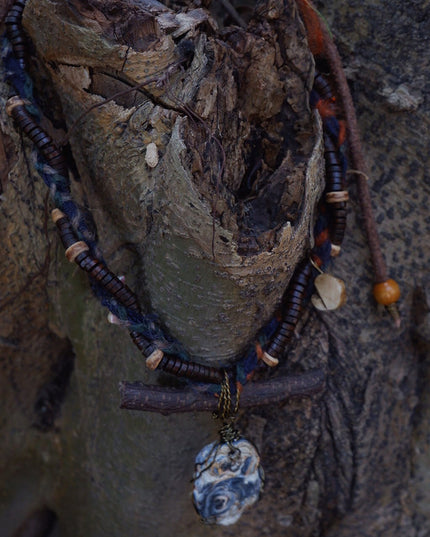 Primal Energy Pendant Necklace with Natural Elements