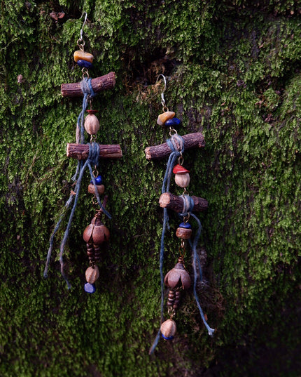 Sacred Guardian Protection Earrings with Natural Jade & Silver