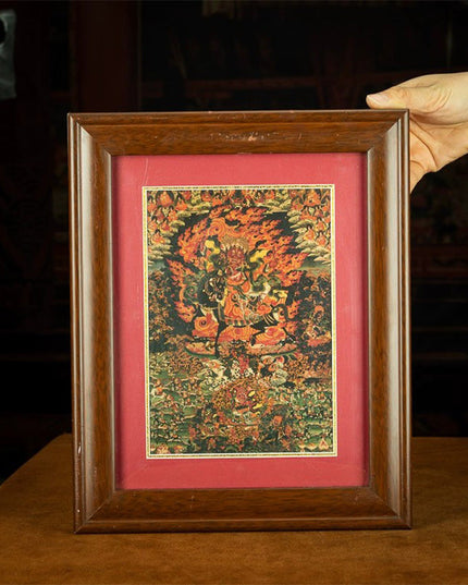 19th Century Tsui Marpo Tibetan Antique Thangka Purely Hand-painted Nyingma sect