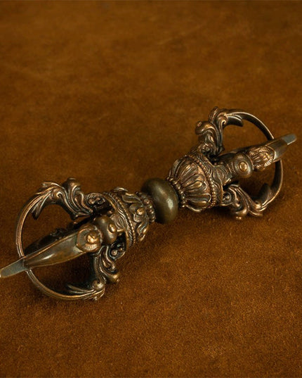 19th Century Vajra Purple Lima Copper From Sera Monastery