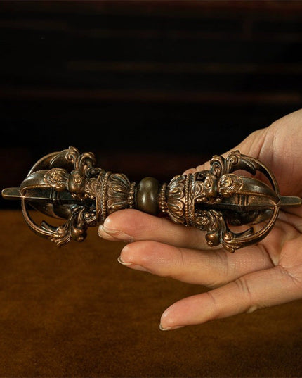 19th Century Vajra Purple Lima Copper From Sera Monastery
