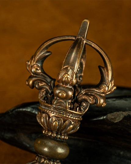 19th Century Vajra Purple Lima Copper From Sera Monastery