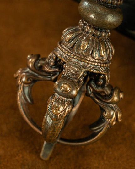 19th Century Vajra Purple Lima Copper From Sera Monastery