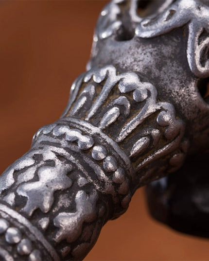 19th Century Wrathful Vajra Old Dharma Instrument Gibeon Meterite From Kathok Monastery